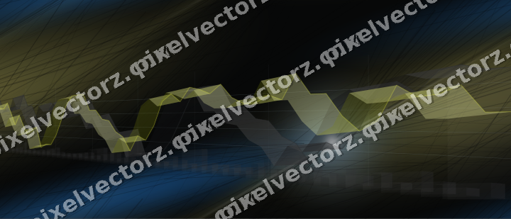 Nahtloser Neon Diagramm Hintergrund in Blau und Gelb