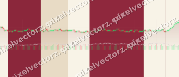 Glowing neon chart background in dark pink and red