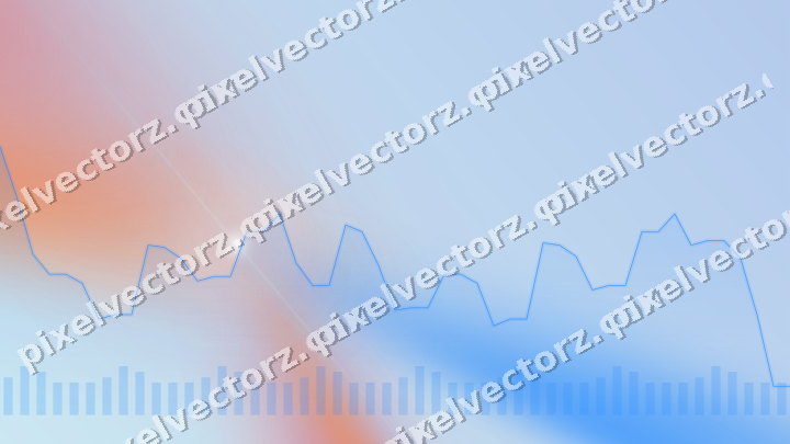 Soft pastel chart background in blue and red