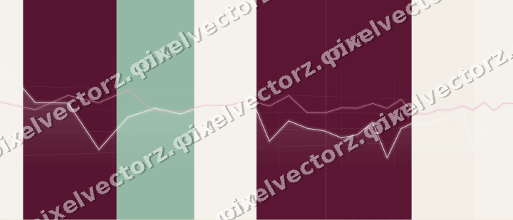 Soft pastel chart background in dark pink and green