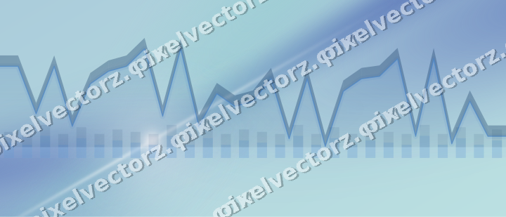 Soft pastel chart background in blue and cyan