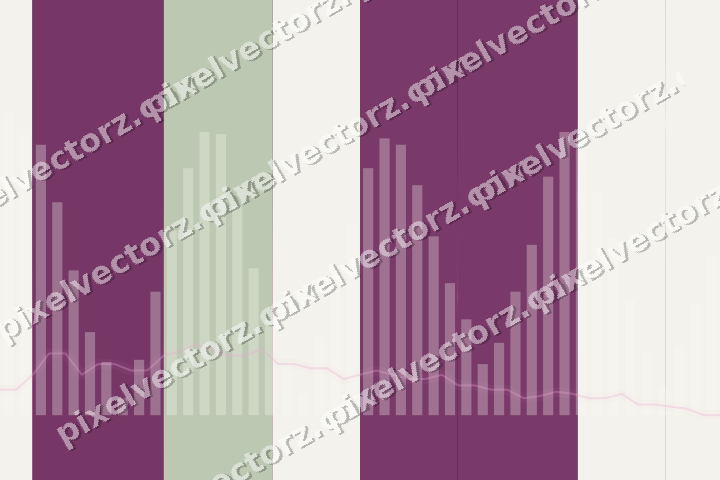 Glowing neon chart background in magenta and lime