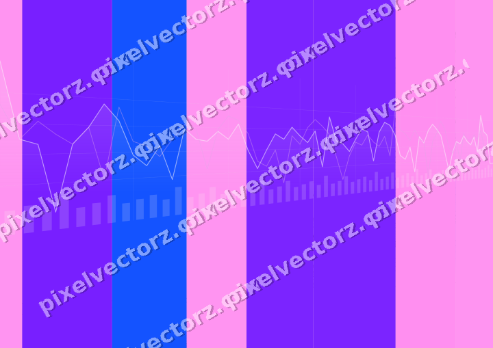 Soft pastel chart background in purple and blue