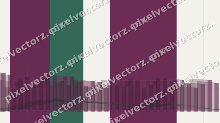 Glowing neon chart background in magenta and pink