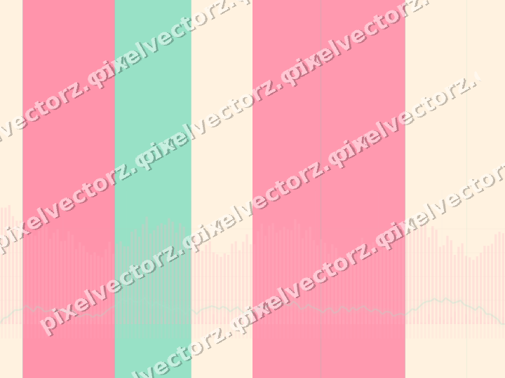 Glowing neon chart background in pale pink and pale amber