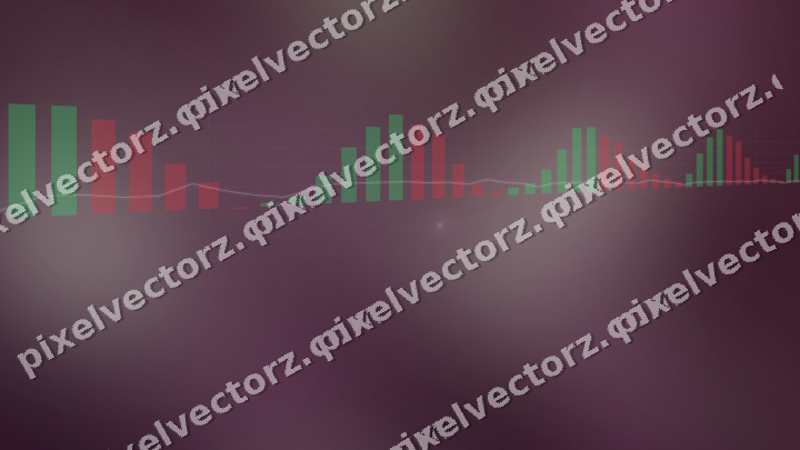 Glowing neon chart background in dark magenta and lime