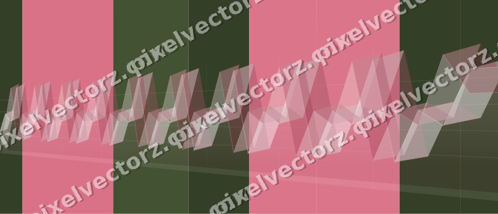 Soft pastel chart background in pink and dark lime