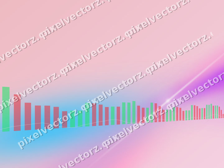 Soft pastel chart background in magenta and purple