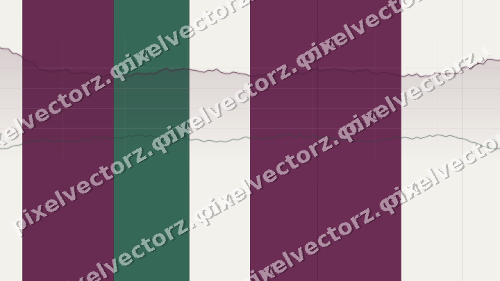 Glowing neon chart background in magenta and pink