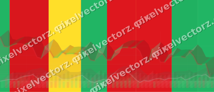 Soft pastel chart background in red and orange