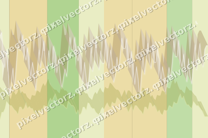 Glowing neon chart background in lime and yellow