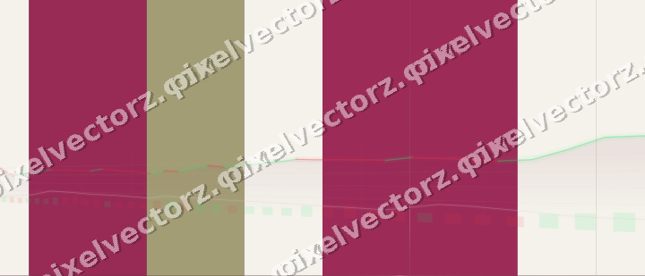 Glowing neon chart background in dark pink and yellow