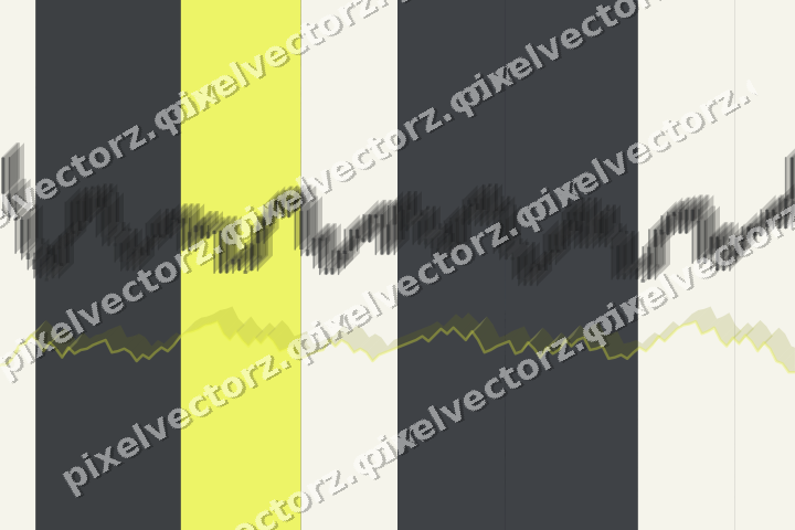 Glowing neon chart background in yellow and grey