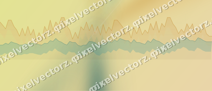 Soft pastel chart background in amber and dark teal