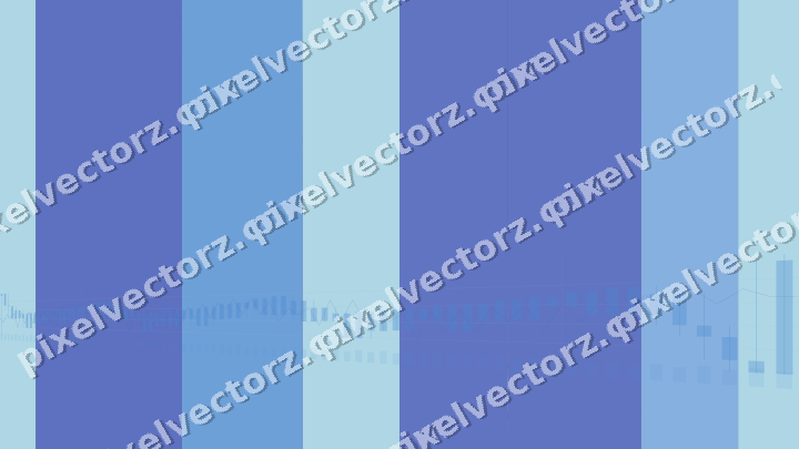 Glowing neon chart background in blue and cyan