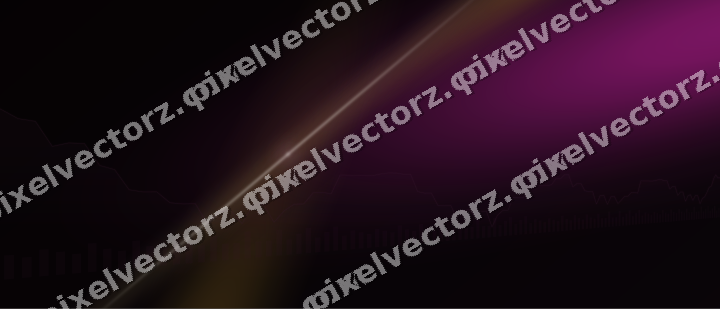Glowing neon chart background in magenta and amber