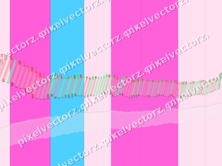 Glowing neon chart background in magenta and purple