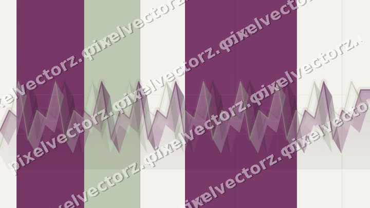 Glowing neon chart background in dark magenta and lime
