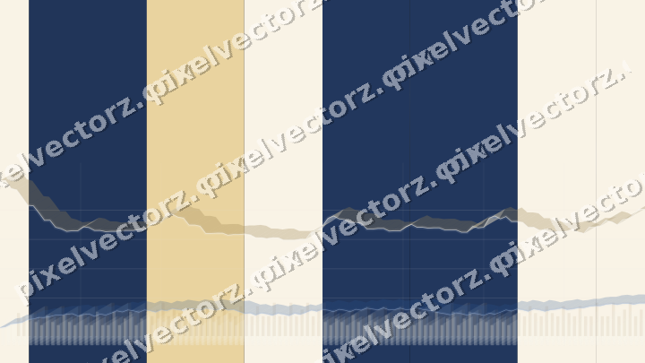 Glowing neon chart background in blue and amber