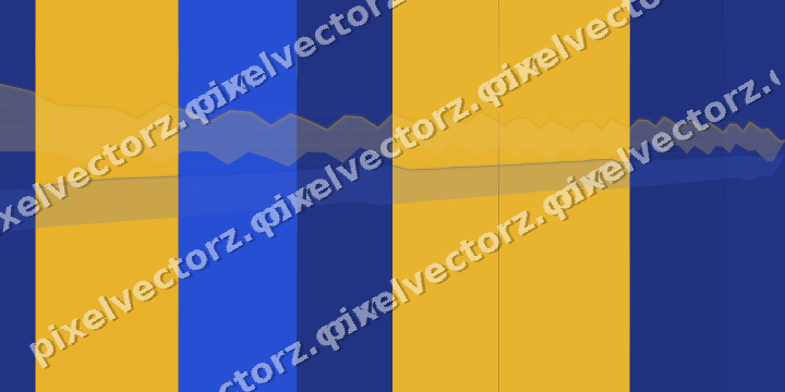 Glowing neon chart background in amber and blue