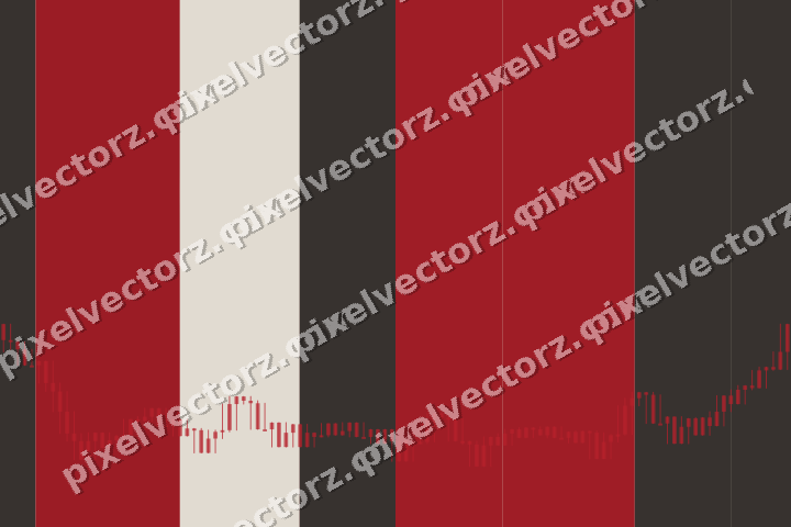 Soft pastel chart background in red and pale amber