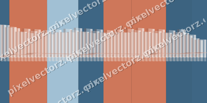 Glowing neon chart background in orange and cyan