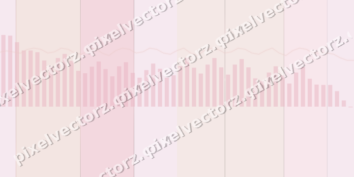 Glowing neon chart background in pink and red