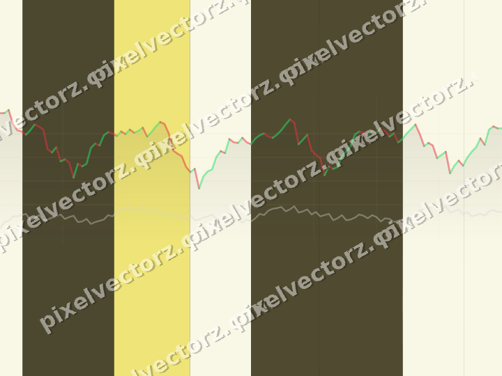 Glowing neon chart background in dark amber and yellow