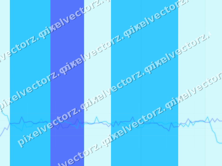Glowing neon chart background in cyan and teal