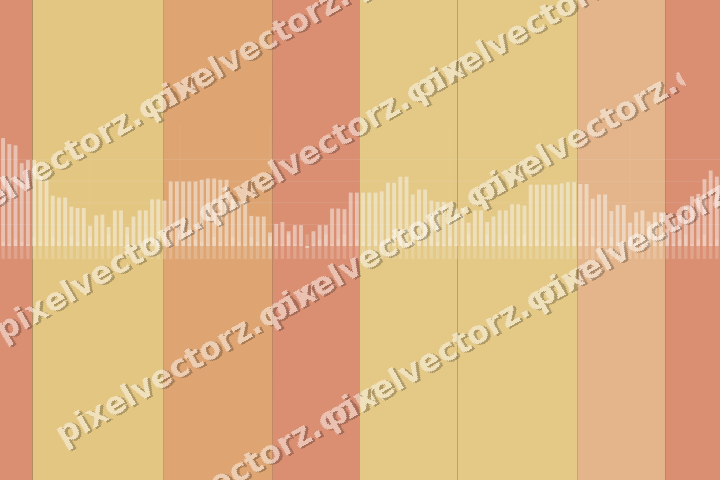 Glowing neon chart background in orange and amber