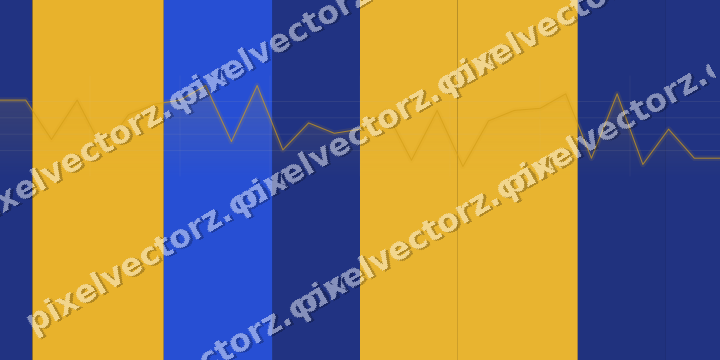 Glowing neon chart background in amber and blue