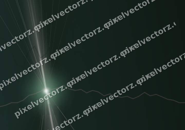 Glowing neon chart background in dark green and red