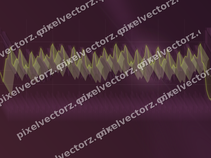 Glowing neon chart background in dark magenta and lime