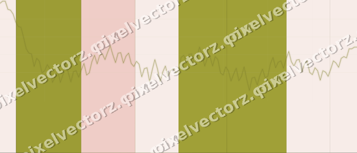Glowing neon chart background in yellow and red