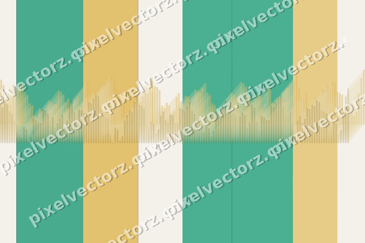 Glowing neon chart background in amber and green