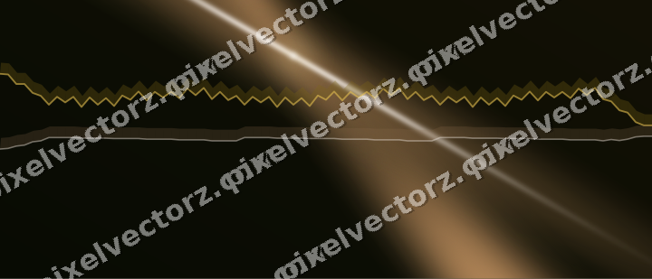 Glowing neon chart background in amber and orange
