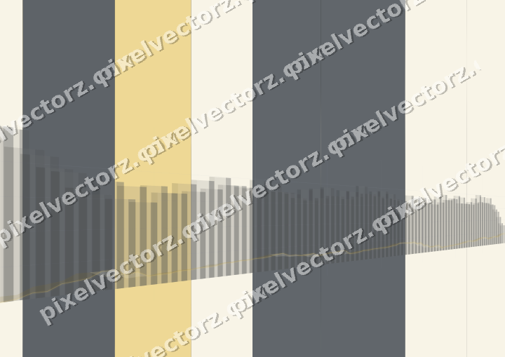 Glowing neon chart background in amber and grey