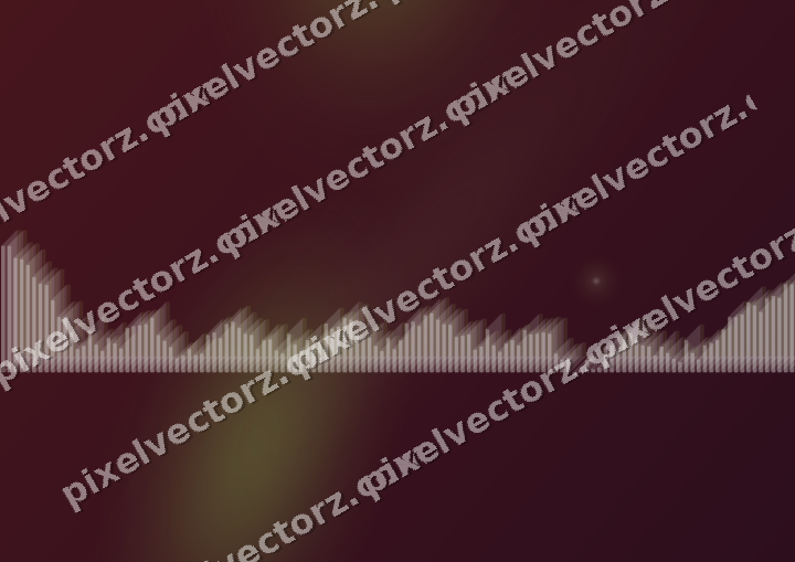 Glowing neon chart background in lime and pink