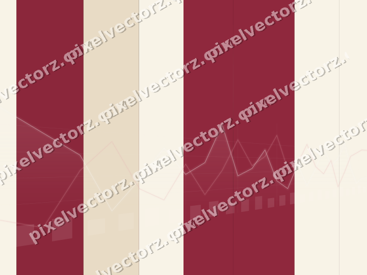 Glowing neon chart background in pink and red