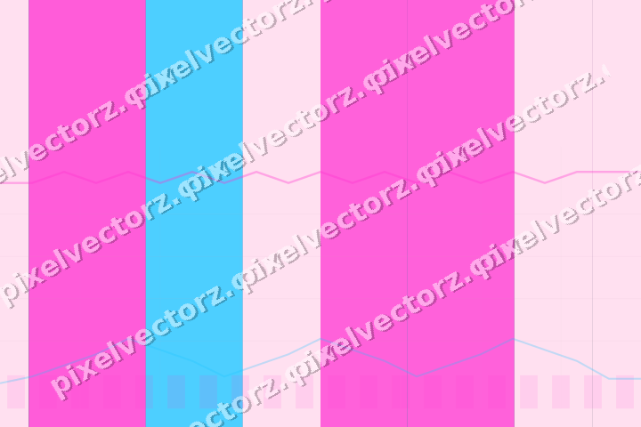 Glowing neon chart background in magenta and purple