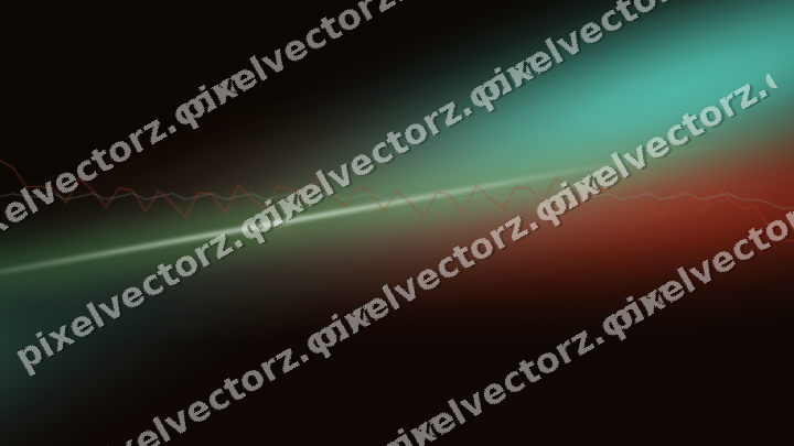 Glowing neon chart background in red and orange