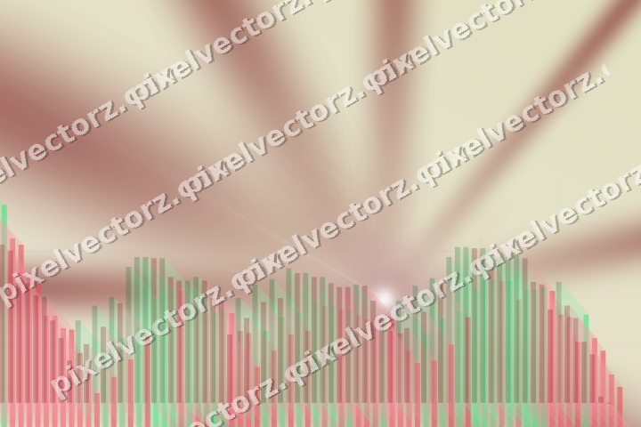 Soft pastel chart background in dark red and dark green