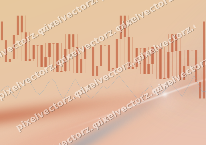 Soft pastel chart background in orange and cyan