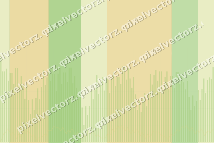 Glowing neon chart background in lime and yellow