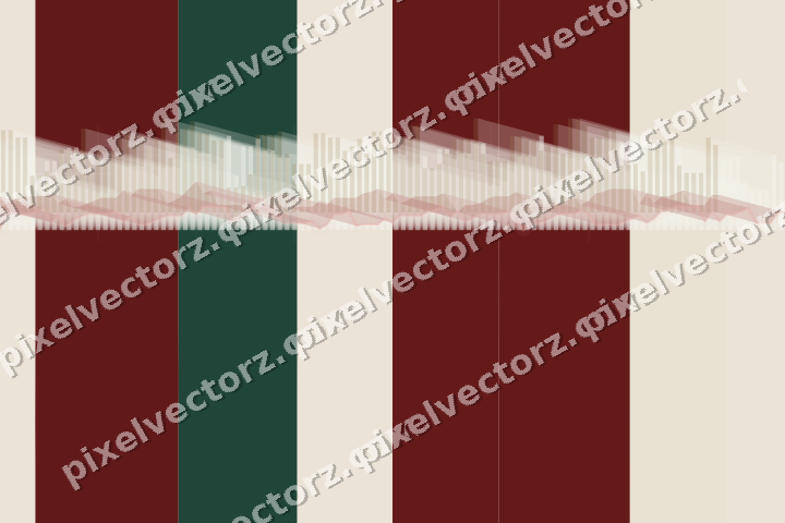Soft pastel chart background in dark red and dark green