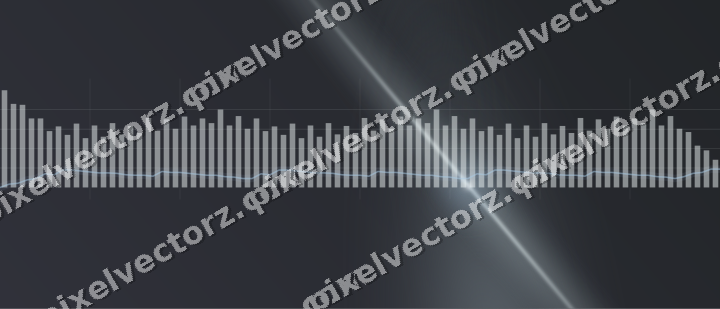 Glowing neon chart background in teal and pale cyan