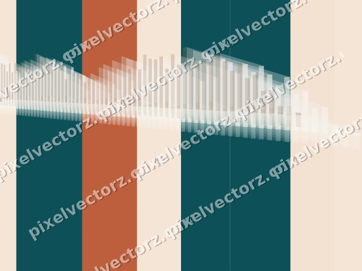 Soft pastel chart background in dark teal and orange