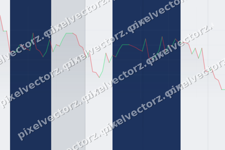Glowing neon chart background in blue