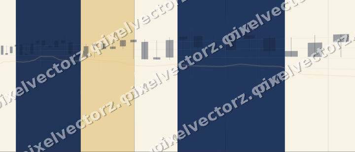 Glowing neon chart background in blue and amber