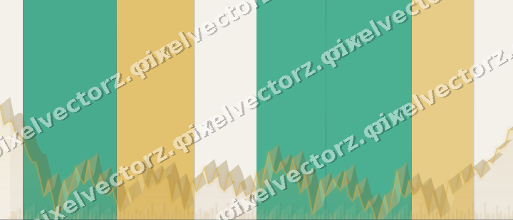 Glowing neon chart background in amber and green